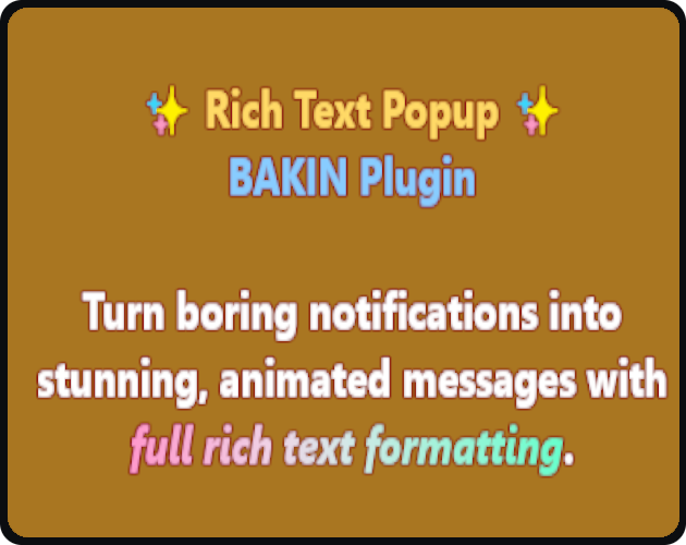 BAKIN Rich Text Popup Plugin – Update
